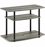 Furinno Mobile Porta TV, Grigio (French Oak Grey/Black), taglia unica