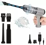 Aspirabriciole Senza Fili 3 in 1 Elettrico Rimuovi Polvere Aspirapolvere USB Ricaricabile, Mini Aspira polvere Aspira Soffia Portatile per Auto Casa Ufficio Peli Animali Domestici e Spazi Ristretti