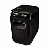 Fellowes 4653602 Distruggidocumenti Automatico AutoMax 200C, a Frammento, Nero