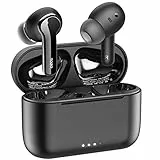 TOZO NC2 Cuffie Bluetooth wireless con cancellazione attiva del rumore in-ear con Controllo Touch IPX6 impermeabile 5.2 Bluetooth cuffie per bassi profondi USB-C per Android iOS Telefono nero
