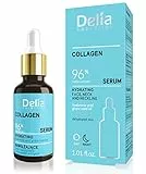 Delia Cosmetics - Siero Idratante - Collagene - Pelle Secca e Disidratata - Riduce le Rughe - Migliora l'elasticità - Pelle Idratata e Fresca - 30ml