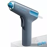 Tilswall 4 V Pistola Colla a Caldo,15S Riscaldamento Rapido Pistola per Colla a Caldo Senza Fili,Erogazione Automatica della Colla,10 Stick di Colla 7mm,USB Ricaricabile,per Progetti Artigianali,DIY