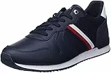 Tommy Hilfiger Iconic Runner in Pelle, Scarpe da Ginnastica Uomo, Cielo del Deserto, 43 EU