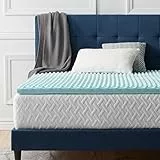 LUCID Topper ondulato in memory foam gel rinfrescante – Coprimaterasso 5cm – Topper Matrimoniale 180x200 cm