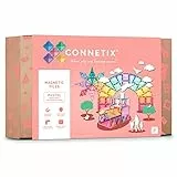 Connetix Tiles - Set da 202 pezzi, con grandi esagoni e quadrati, piastrelle geometriche regolari, porte e finestre, recinzioni e 2 auto con ruote in gomma