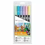 Tombow ABT-6P-2 Set 6 marker Dual Brush pastello