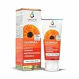 Calendula crema naturale - con Aloe Vera Biologica e Vitamina E - Ideale per Eritemi e Scottature - Formato da 100 ml - Colours of life