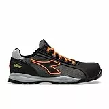 Utility Diadora Glove Net Low PRO S1P HRO Sra ESD, Scarpe da Ginnastica Unisex-Adulto, Multicolore (Asphalt/Orange Fluo), 45 EU