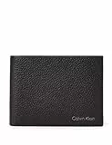 Calvin Klein Portafoglio Uomo Warmth Bifold 5 CC W/ Coin Large Piccolo, Nero (Ck Black), Taglia Unica