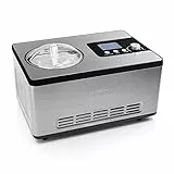 Princess Macchina per Il Gelato Deluxe, 180 W, Acciaio Inossidabile, Grigio