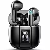 Cuffie Bluetooth, Auricolari Bluetooth 5.3 Wireless Stereo HiFi con 4 HD Mic, 48Ore Mini Cuffie Senza Fili IP7 Impermeabili, 3g Ultra Leggero in Ear Cuffiette Bluetooth Cancellazione Rumore/LED/USB-C