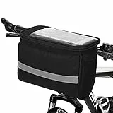 Lixada Bicicletta Anteriore Borsa, MTB Bicicletta Manubrio Borsa Cestino Borsa Riflet