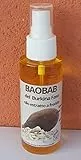 Olio puro di Baobab del Burkina Faso (100 ml) per viso e corpo, non raffinato, spremuto a freddo, azione anti-age per l'elevato contenuto in vitamina E. Prodotto equo-solidale.