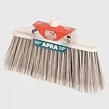 La Briantina Scopa Alta per Interni Afra per Tutti i Pavimenti di Casa, con Setole Piumate Cattura Polvere, Leggera e Maneggevole, Efficace per gli Angoli