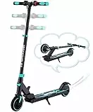 RCB Monopattino Elettrico Bambini da 8-12-16 anni, Solo 7.55KG Pieghevole Monopattino Elettrico, Due Tipi Freni, Autonomia Max 16KM, Velocità Max20KM/H, Nero-blu
