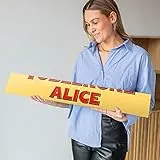 XXL 4,5 kg Toblerone personalizzato con nome - 4,5 KG Mega barretta Toblerone, Cioccolato al latte con miele e torrone alle mandorle - Sorprendi la persona che ami con questa mega sorpresa