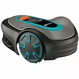 GARDENA Robot tagliaerba SILENO minimo: con app Bluetooth, taglia automaticamente e senza aloni fino a 500 m², robot silenzioso che regola la crescita dell'erba (15202-20), versione DE