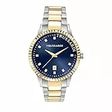 Trussardi T-BENT Orologio Uomo Tempo e data in Acciaio, PVD Oro - R2453141001