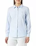 Tommy Hilfiger Blusa Donna Camicetta, Blu (Ithaca Stp/Blue), 44