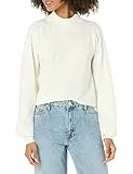 The Drop Jaclyn Maglione a Collo Alto Nero con Schiena Scoperta da Donna, Avorio, S