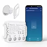 Interruttore Relè WiFi, APP Controllo, Maxcio Super Mini Interruttore Della Luce Intelligente Compatibile con Alexa e Google Home, Interruttore Luce WiFi Adatto per Lampade e Apparecchi Elettrici