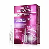 Siero Acido Ialuronico Viso, Trattamento Antirughe, Molto Idratante, Effetto Rigenerante e Antiossidante, Non Iniettabile, 10 fiale x 2 ml, Gerovital H3 Evolution