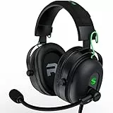 Black Shark Cuffie Gaming con Microfono Cardioide che Elimina i Rumori, Cuffie da Gaming per PC, PS4, PS5, Xbox, Switch, Driver Dinamici 50mm, Over-ear Cuffie con Microfono e Luce LED