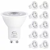 HYDONG Lampadina LED GU10, luce bianca calda, 8 W, non dimmerabile, 720 lumen, ricambio per lampade alogene da 70 W, 2700 K, angolo di diffusione 120°, AC 85 V-265 V, 10 pezzi