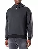 G-STAR RAW Men's Tape Color Block Loose Half Zip Hoodie, Multicolore (cloack/dk black D22730-C988-D373), L