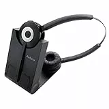 Jabra Pro 920 Duo Dect Cuffie Wireless On-Ear Stereo, Cancellazione Del Rumore E Hd Voice Con Batteria Per Tutto Il Giorno, Per Telefoni Fissi In Europa, Spina Ue
