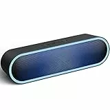 ELEHOT-Store Cassa Bluetooth Speaker Stereo Senza Fili Altoparlante Hi-Fi Bassi Potenti Luce LED Multicolor Chiamata Vivavoce Microfono Incorporato AUX