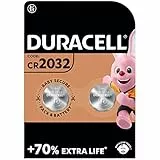 Duracell - 2032, Batteria Bottone al litio 3V, confezione da 2, con Tecnologia Baby Secure per l'uso su chiavi con sensore magnetico, bilance, elementi indossabili (DL2032/CR2032)