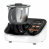 TOKIT Omni Cook Robot 21-in-1 Food Processor 7'' Touch Screen Ricette guidate Pre-pulizia, tritatutto, spremiagrumi, frullatore, frullatore, pesa, cottura a vapore, tritatura del ghiaccio