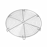 Dr Oetker Griglia Gratella Raffedda torte in Acciaio Inox Cromato con 6 piedini di appo, Dim Ø33,5x2,3 cm adatto per glassare e raffreddare, Torte, Biscotti e Dolcetti