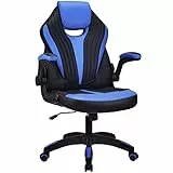 play haha. Sedia da gioco Sedia da ufficio Sedia girevole Sedia da computer Sedia da lavoro Sedia da ufficio Sedia ergonomica Sedia da corsa Sedia in pelle (Blu)