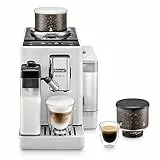 De'Longhi Rivelia Perfetto EXAM440.55.W Macchina da Caffè Automatica, Chicchi Macinati al Momento,Portachicchi Intercambiabile, Caraffa Montalatte Automatica, 16 Ricette, Display Touch a Colori,Bianca