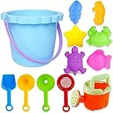 Chennyfun Giocattoli Spiaggia Bambini 12 Pezzi, Set Estivi con Stampi di Sabbia, Secchio, Pala, Annaffiatoio, Regali per Ragazzi