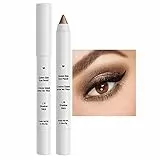 Matitone Ombretto Occhi,Lucoss Matita Shimmer Luccicare Glitter Matite Eye Shadow Stick Trucco Ombretto Stick Bianco/Nero/Marrone/Oro/Rosa/Blu/Rosso