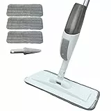 Sansky Mop spray in microfibra per la pulizia del pavimento in legno per la casa o per uso commerciale, mocio piatto asciutto bagnato per cucina in legno duro laminato piastrelle di ceramica