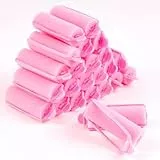 Pizsieat 30 Pezzi Spugna Bigodini, Bigodino di Schiuma, Bigodini per Capelli, Rulli per Capelli in Spugna, Bigodini in Schiuma Flessibile per Donne Ragazze e Bambini Fai da te Capelli (25mm, Rosa)