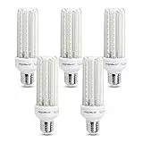 Aigostar Lampadina LED E27 15W, Lampadine Mais E27 Luce Bianca Fredda 6500K 1510 Lumen, Angolo a Fascio 360°, Non Dimmerabile, 5 pezzi.
