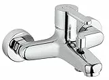 Paini - Gaia 105 Rubinetto Miscelatore Bagno Monocomando per Vasca con Doccetta 1 getto, supporto doccia snodato e Flessibile Silverflex 175 cm, finiture Cromate e brillanti