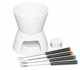 Kitchen Craft Set fonduta al cioccolato con quattro forchette