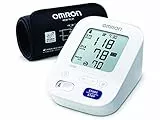 Omron M3 Comfort HEM-7155-E Misuratore di Pressione da Braccio, Bracciale IntelliWrap 22-42 cm, Tecnologia Intellisense, Clinicamente Validato, Pressione e Battito, Batterie AA, Custodia, Bianco