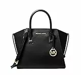 MICHAEL Michael Kors Avril Small Logo Top-Zip Satchel - Black