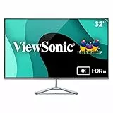 Viewsonic VX Series VX3276-4K-MHD monitor piatto per PC 81,3 cm (32') 3840 x 2160 Pixel 4K Ultra HD LED Argento