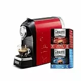 Bialetti Super, Macchina Caffè Espresso per Capsule in Alluminio, Incluse 32 Capsule, Supercompatta, Serbatoio 700 ml, Rosso