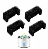 Filtri Fontanella per Gatti, Filtro per Fontana, Filtri di Ricambio per Fontanella Animali Domestici, Filtro in Spugna per Fontana, per Gatti di Ricambio per Fontane,per Animali Domestici, 4 Pezzi