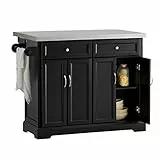 SoBuy Carrello cucina Mobile dispensa cucina Mobile credenza con ruote Piano è allungabile (FKW71-SCH)