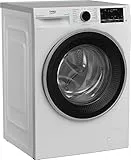 Beko - BWUS374S - Lavatrice Slim 7kg, Classe A, 1400giri, motore inverter, Display Touch, Vapore SteamCure™, cassetto detersivo autopulente, Bluetooth, Dimensioni AxLxP: 84x60x45